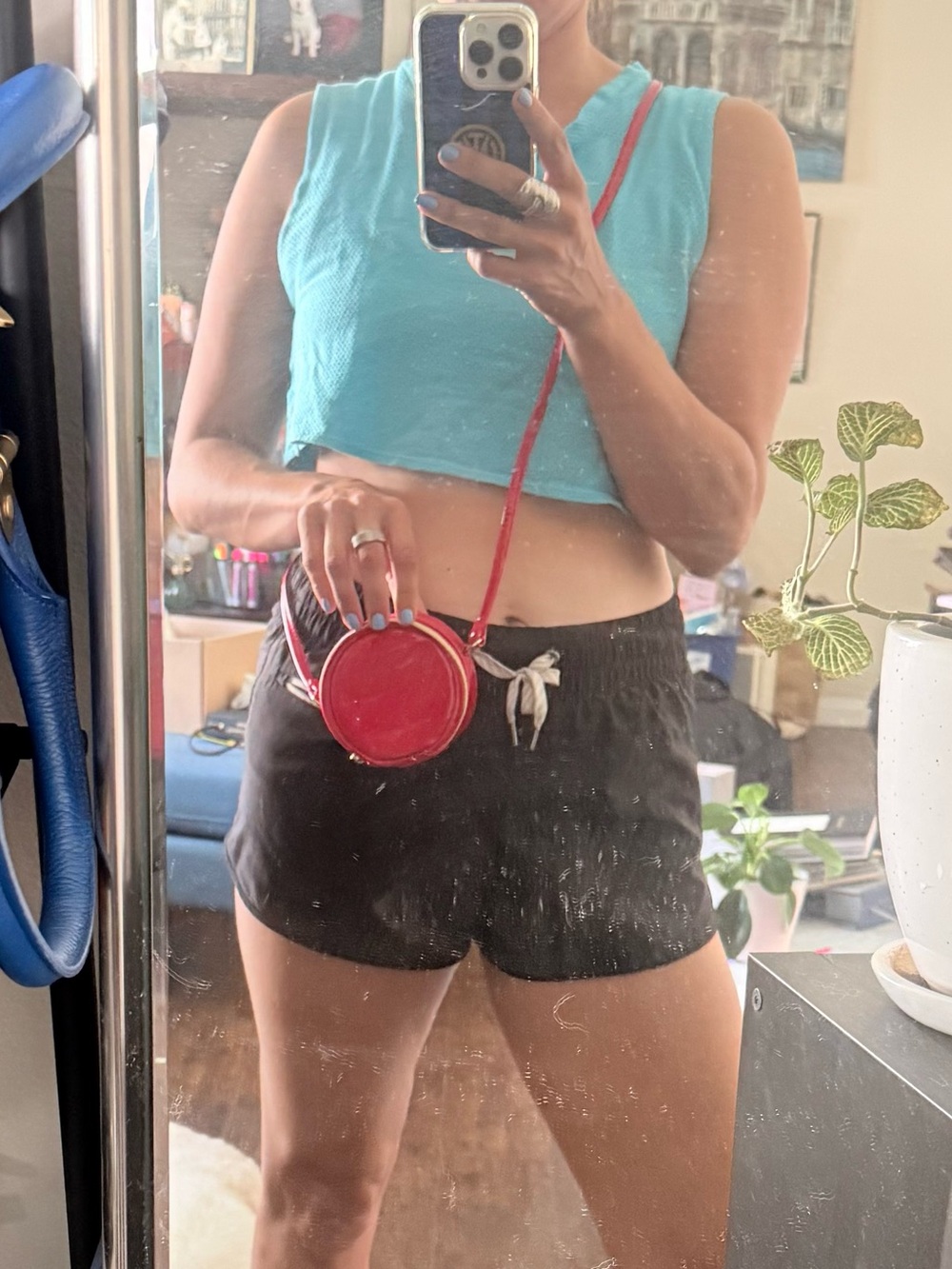 Marc Jacobs Round Red Crossbody Mini Bag